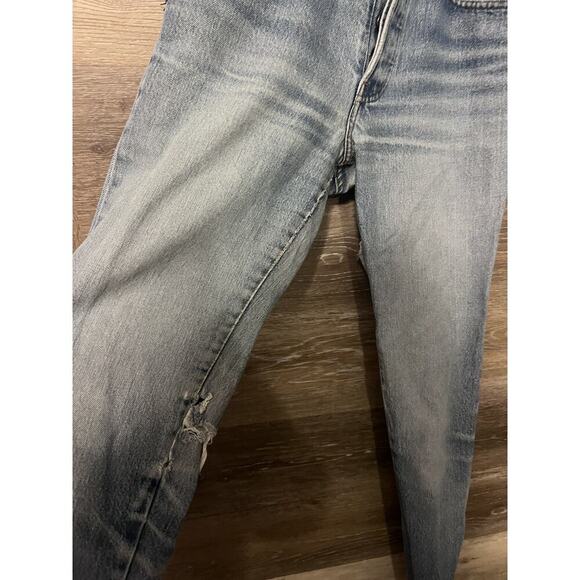 Vintage 90s Levi’s 501 Button Fly Denim Jean Womens Sz 24x31 Blue High Waist - Picture 4 of 13